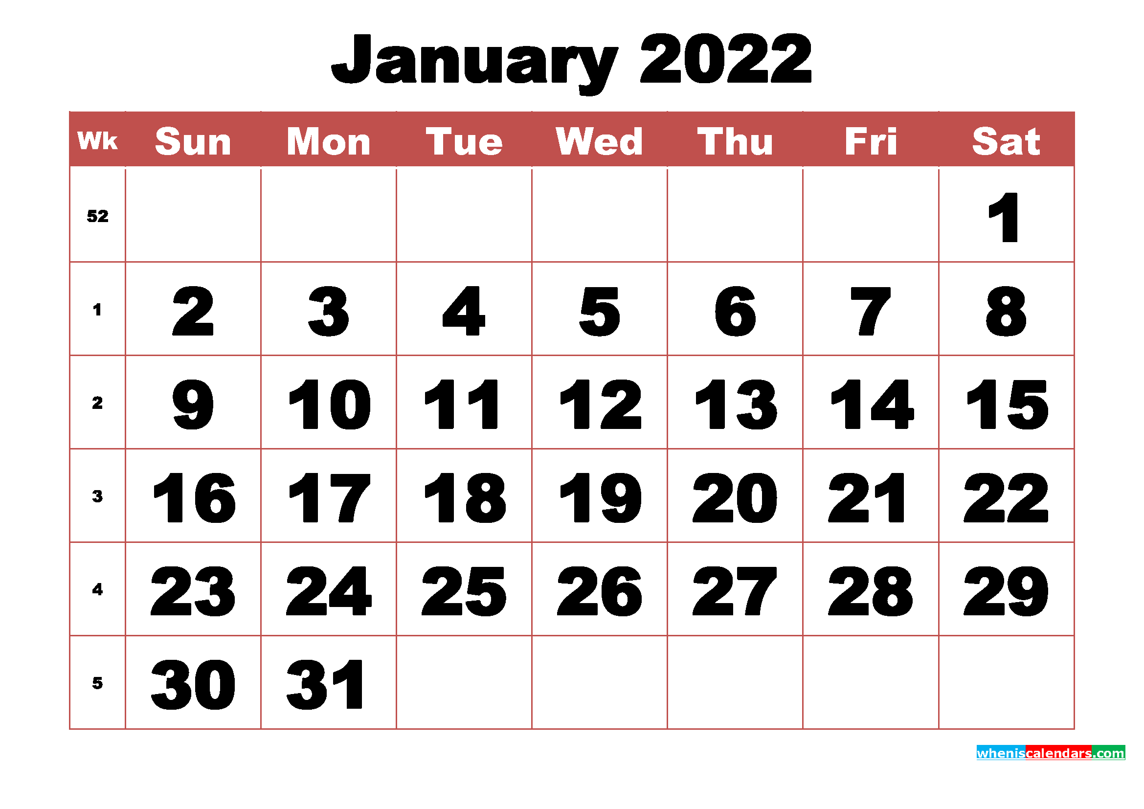 blank calendar may 2022