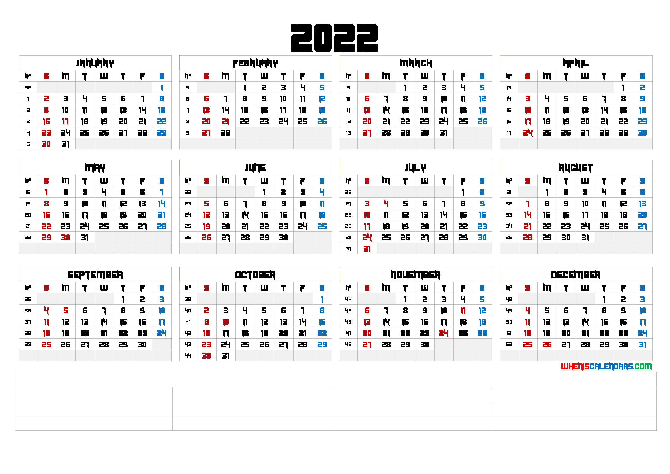 2022 2023 Two Year Calendar Free Printable Word Templates 58 Off