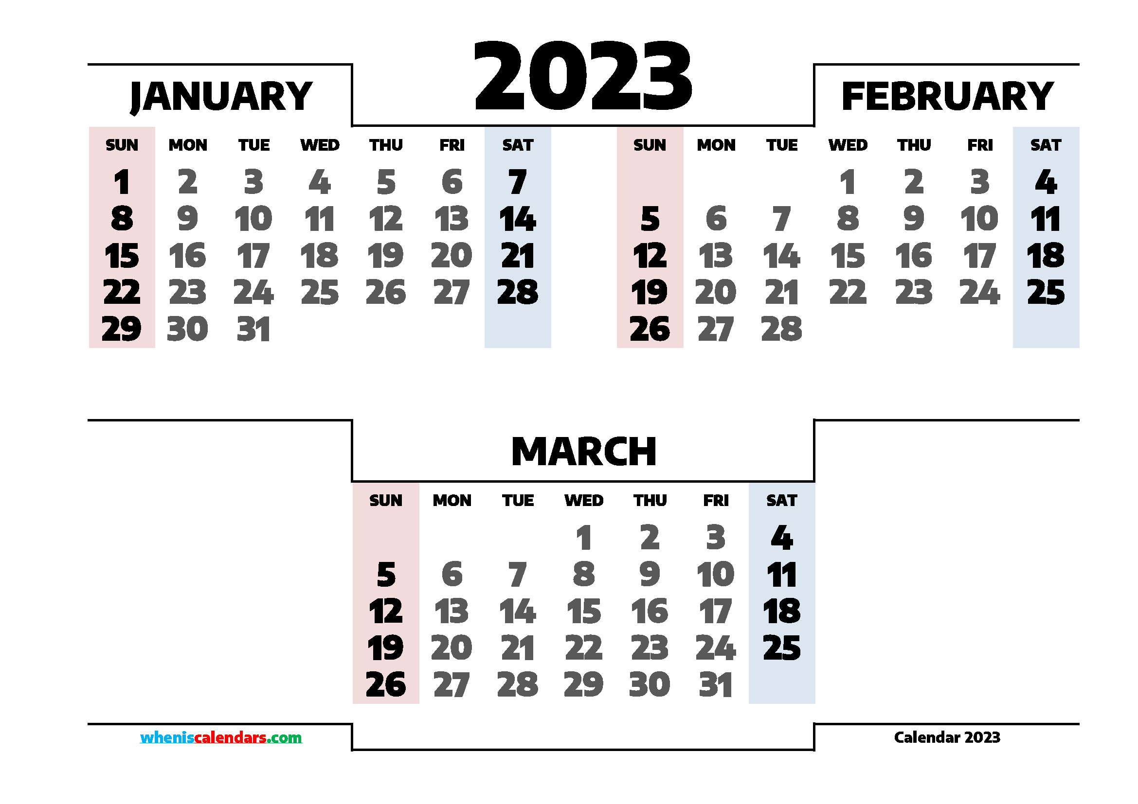 January February March 2024 Calendar Printable Pdf Printable Online