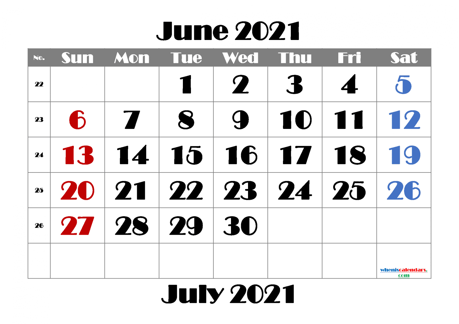 June 2021 Printable Calendar In Pdf Word Excel Mon To Sun Calendar