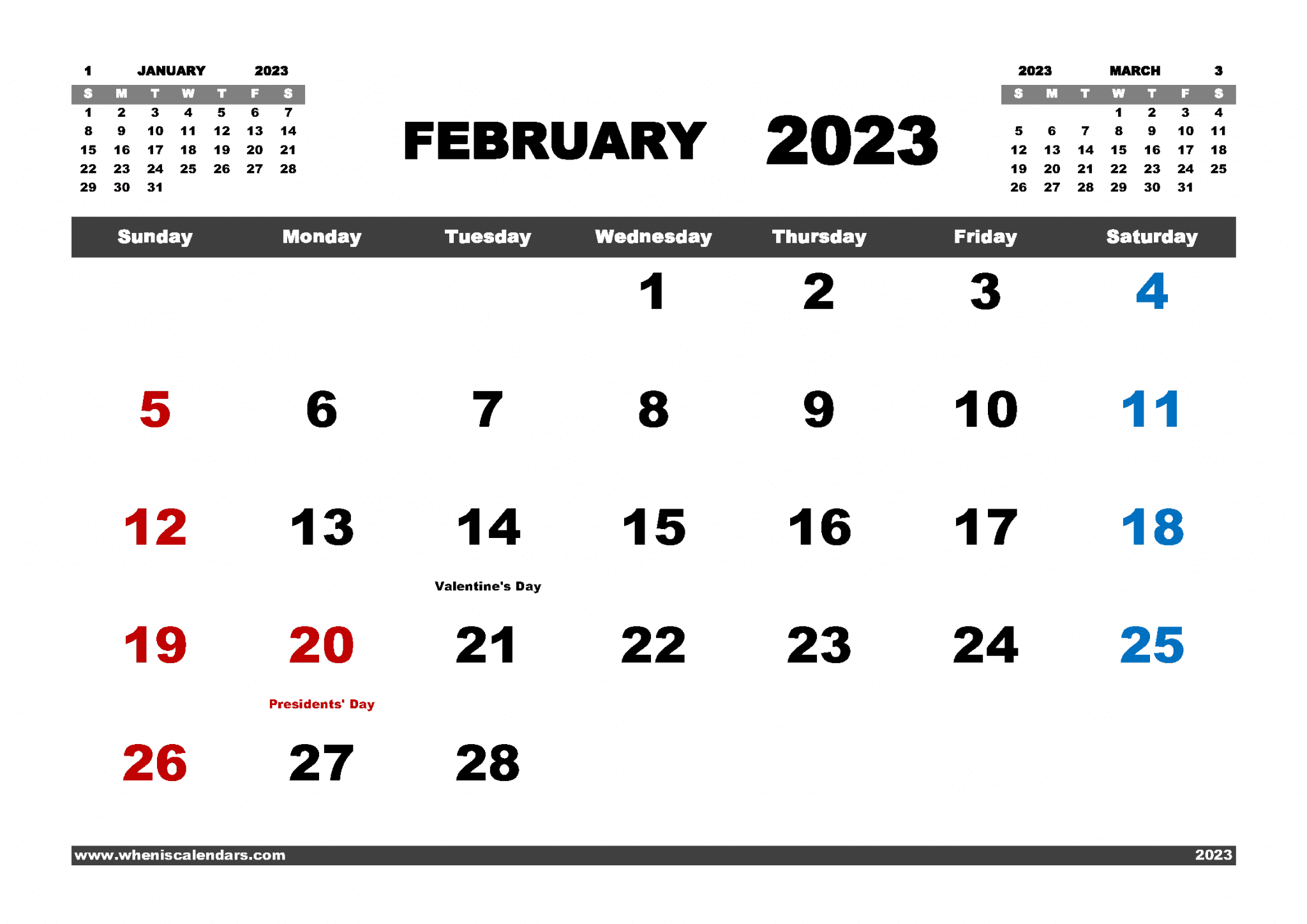 free-printable-february-2023-calendar-with-holidays-pdf-in-landscape
