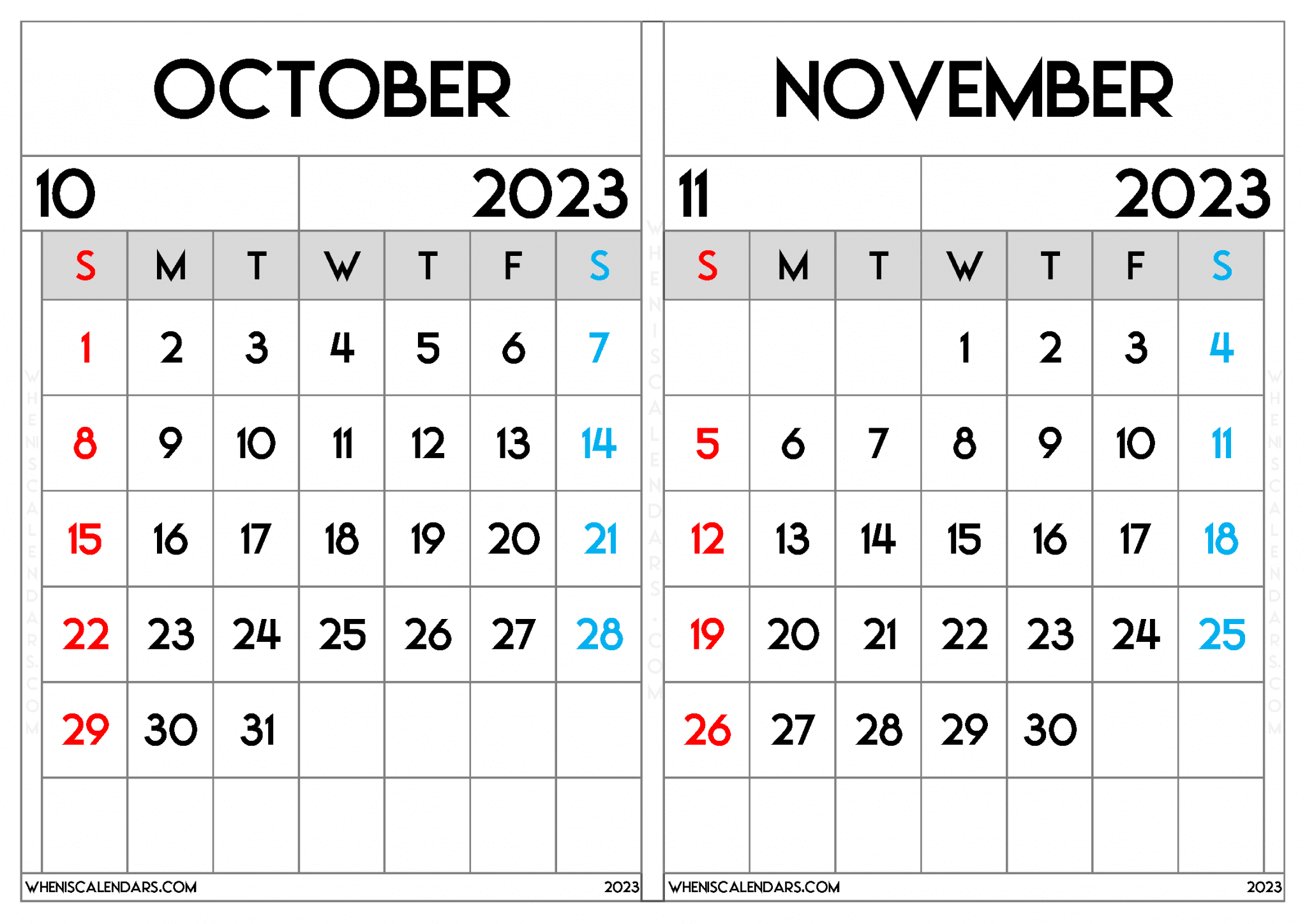 free-october-november-2023-calendar-printable-two-month-on-a-separate-page