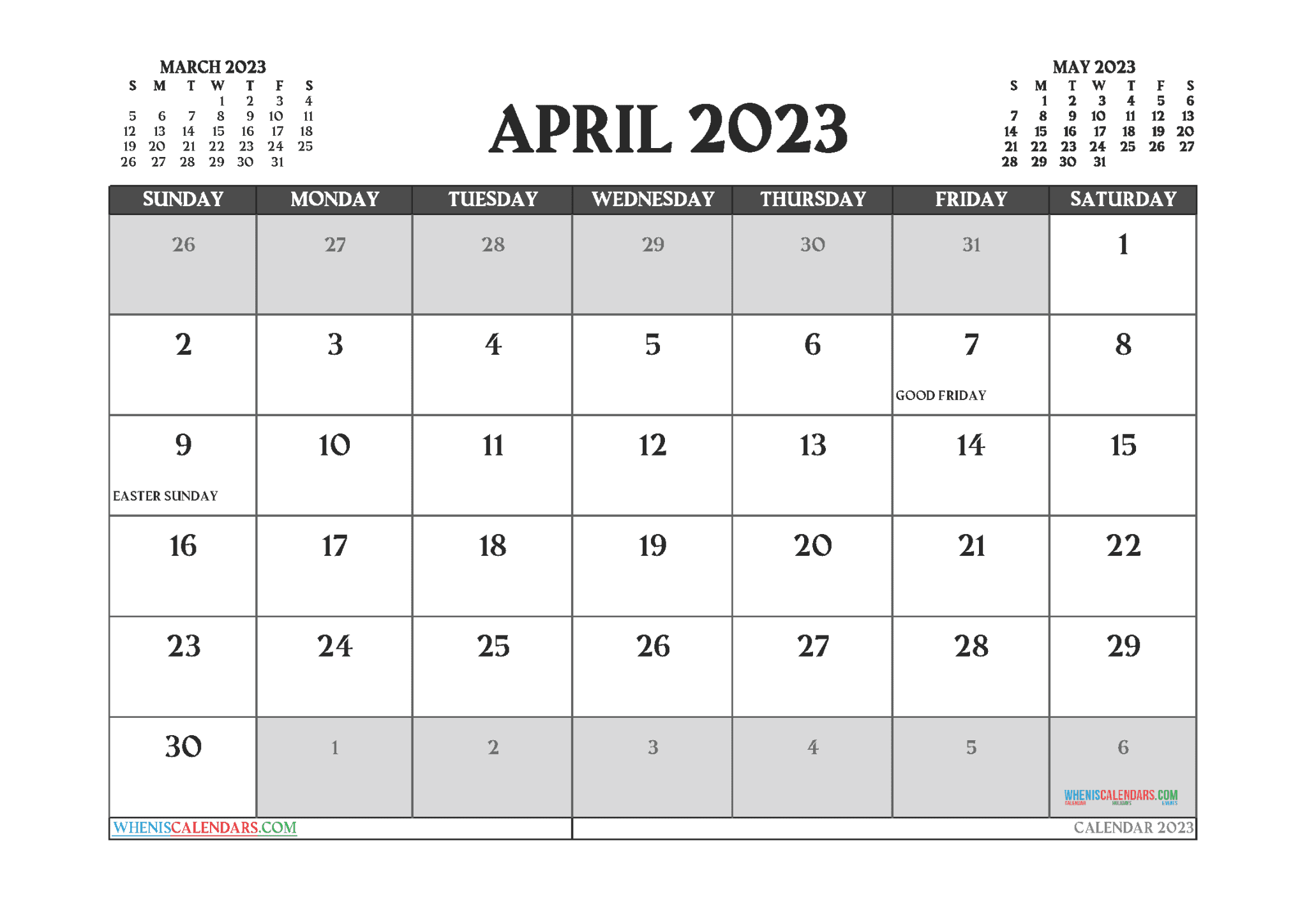 free-printable-april-calendar-2023-with-holidays-pdf-and-image