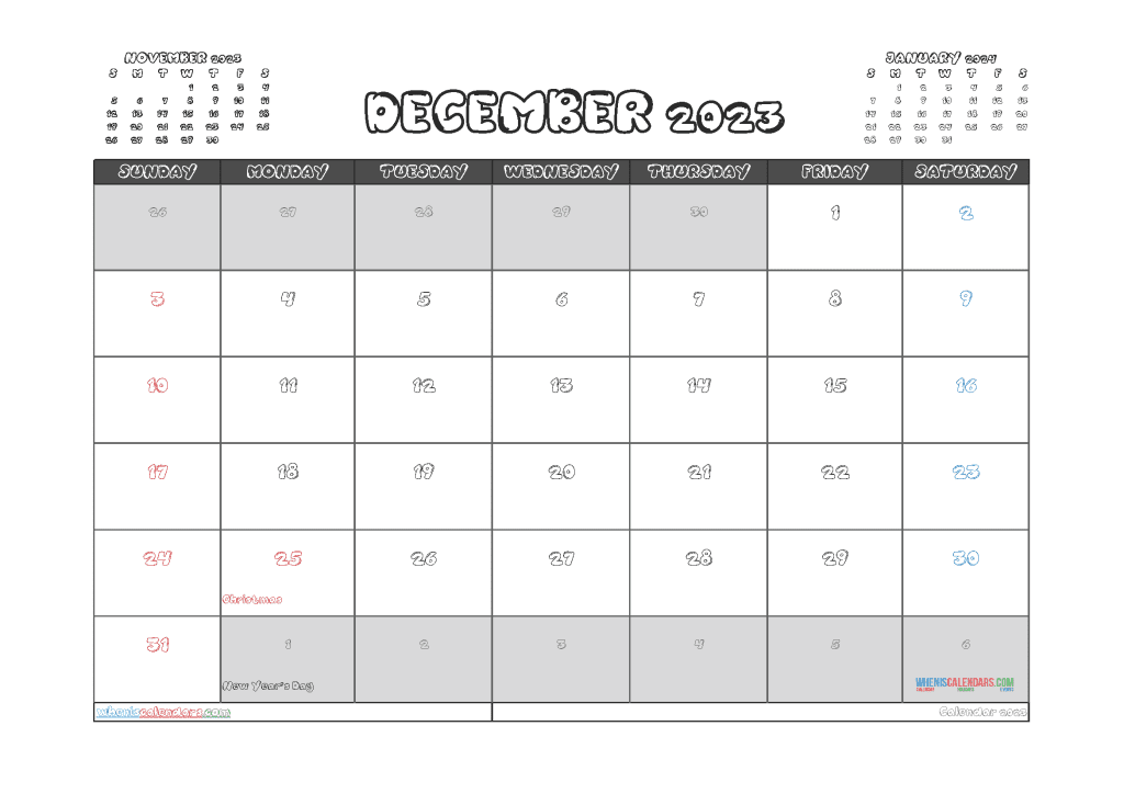 free-printable-calendar-december-2023-with-holidays-pdf-in-landscape