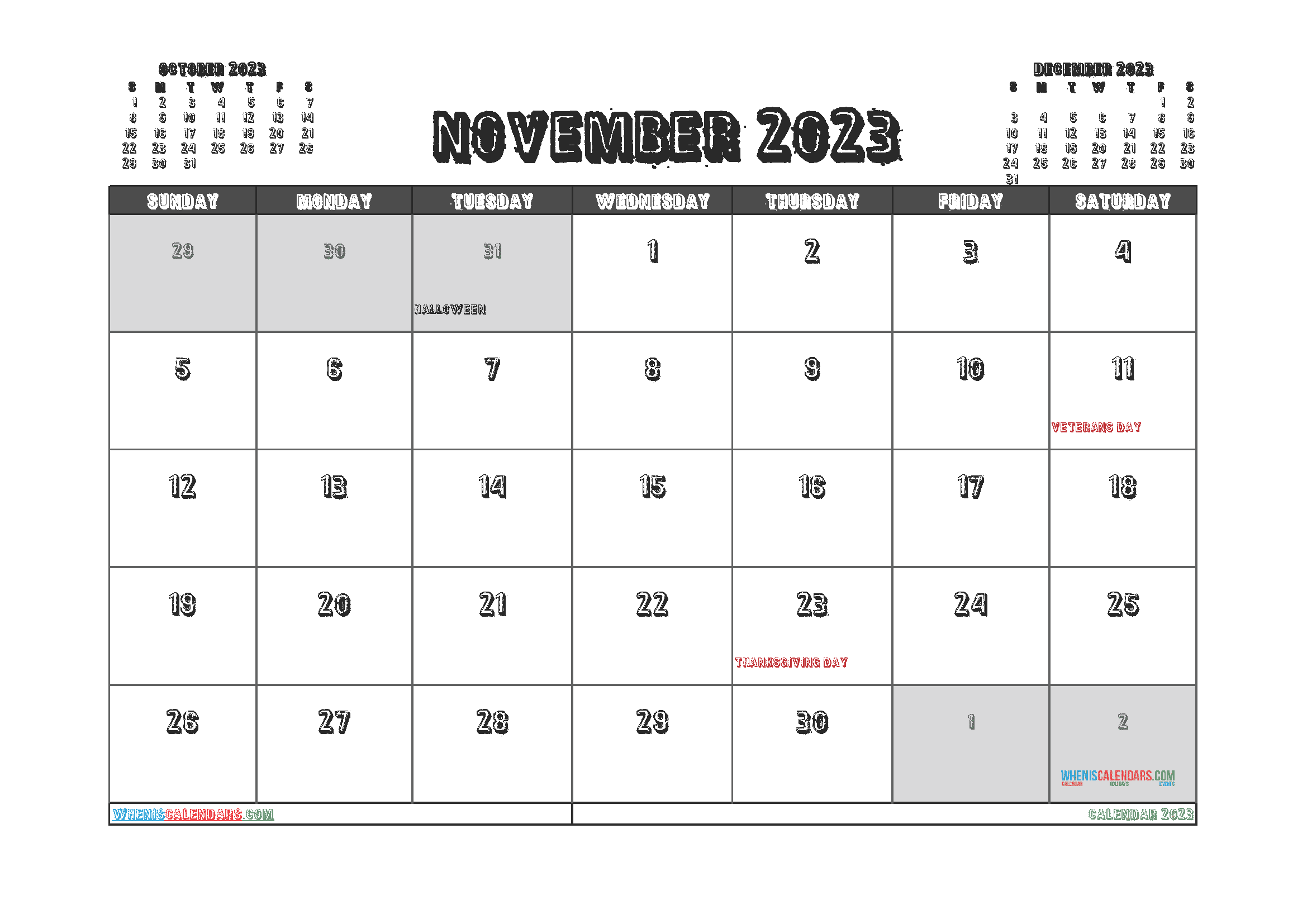 free-november-2023-calendar-with-holidays-23309