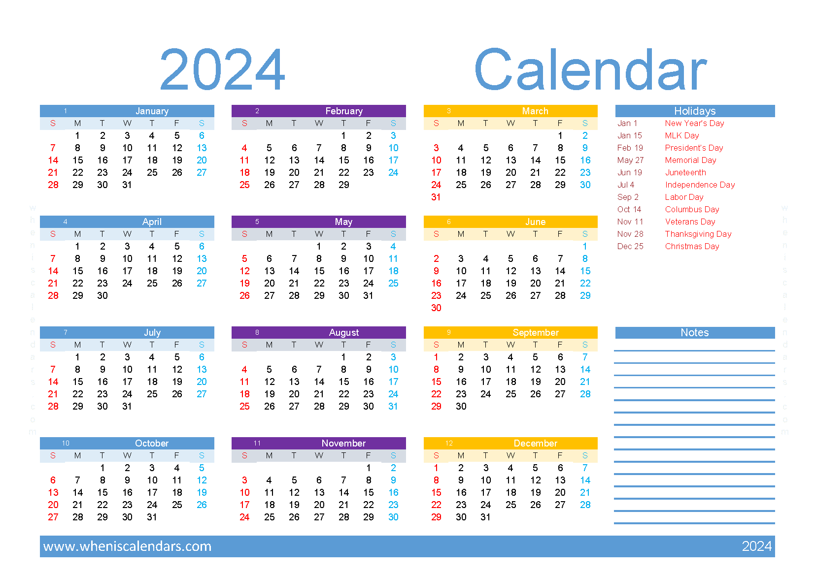 Download Editable 2024 Calendar A5 O24Y227