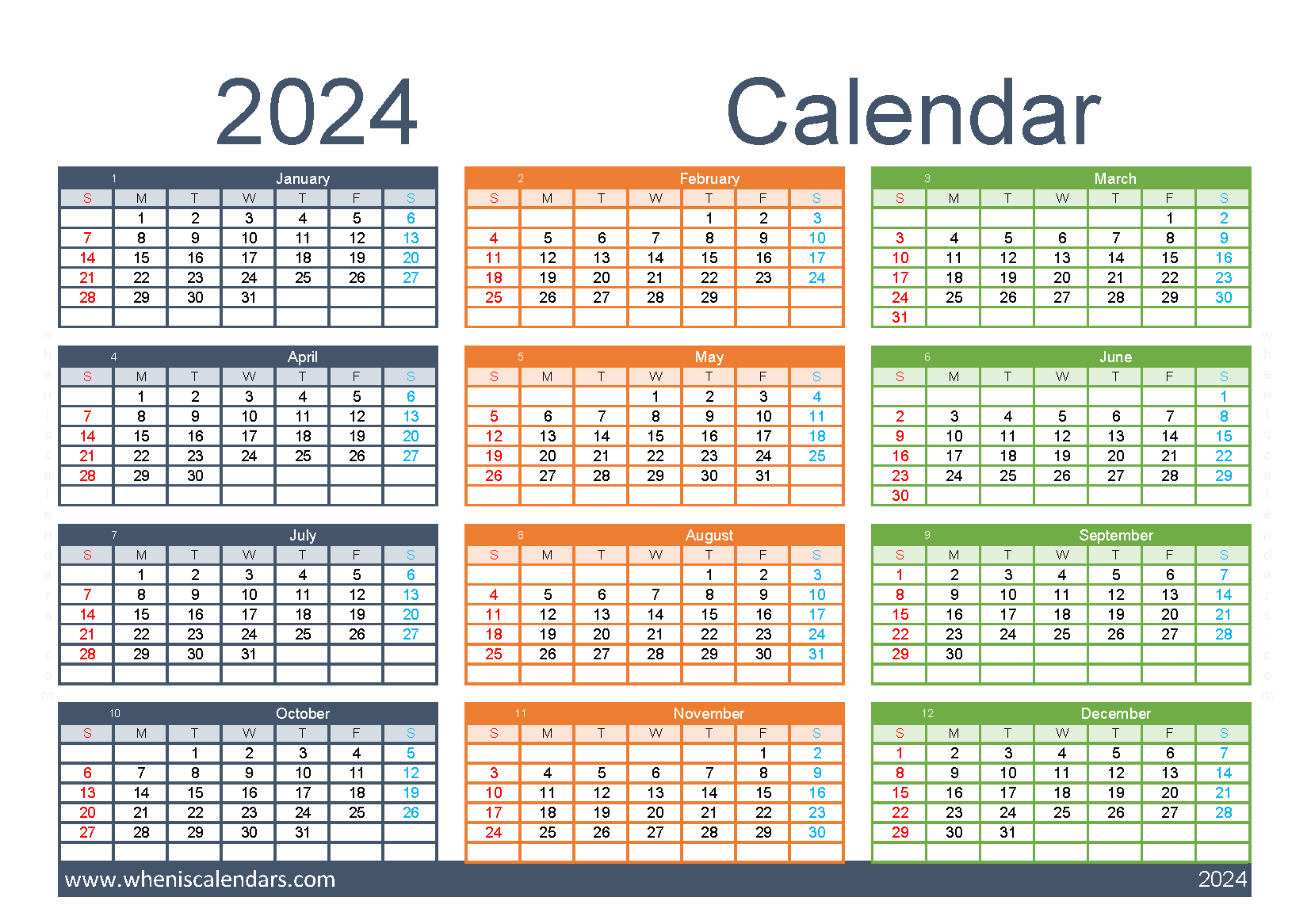 Download Free Calendar Templates 2024 A5 O24Y326