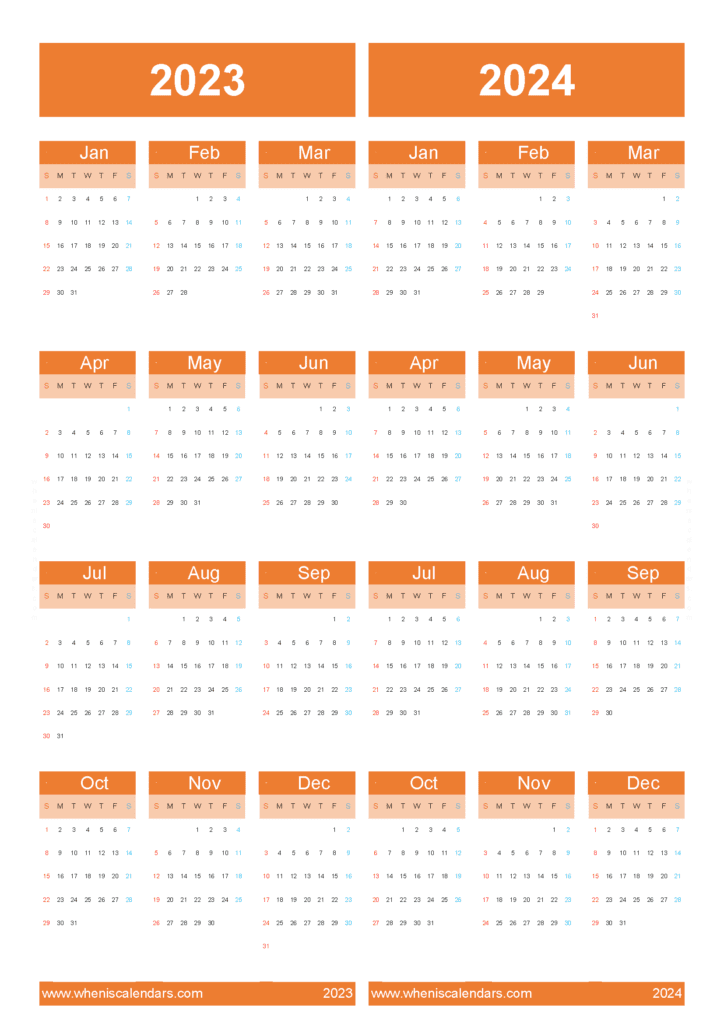 Free Printable 2023 2024 Calendar 34Y31