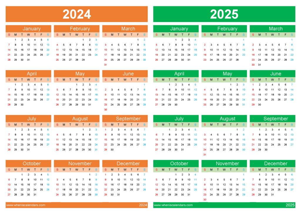 2024 2025 Calendar With Holidays 45Y22