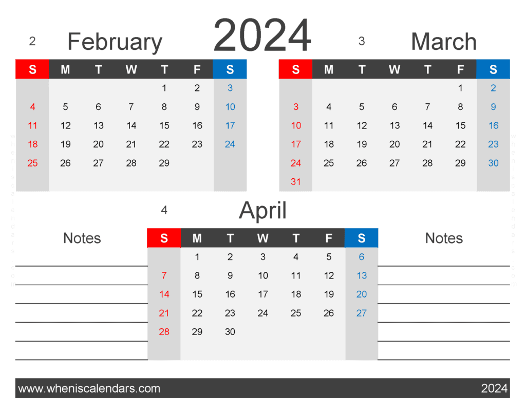 Download Calendar 2024 Feb Mar Apr FMA423