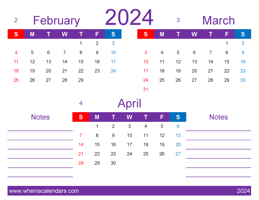 Download Feb Mar Apr 2024 Calendar Printable FMA435