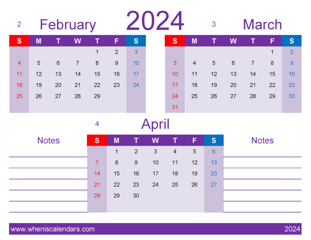 Download Feb Mar Apr 2024 Calendar Printable FMA435