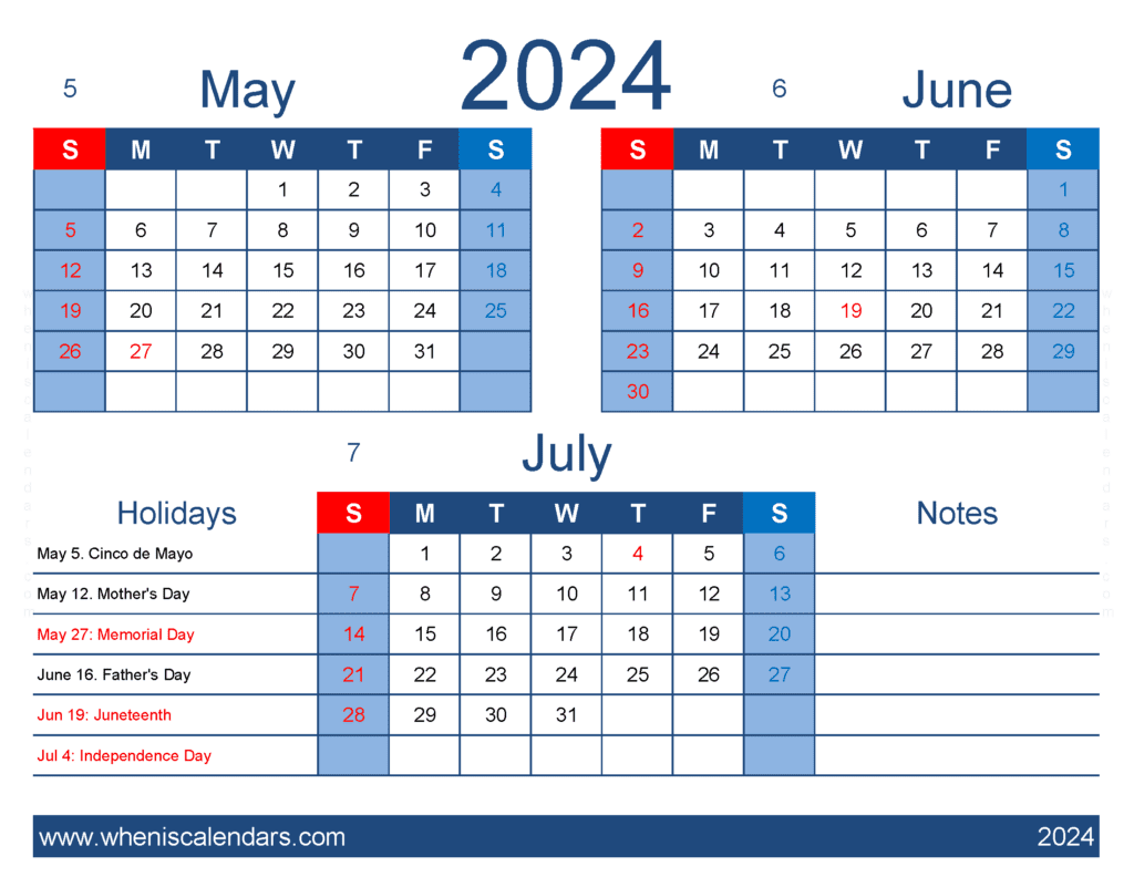 Download Calendar For May June And July 2024 MJJ418