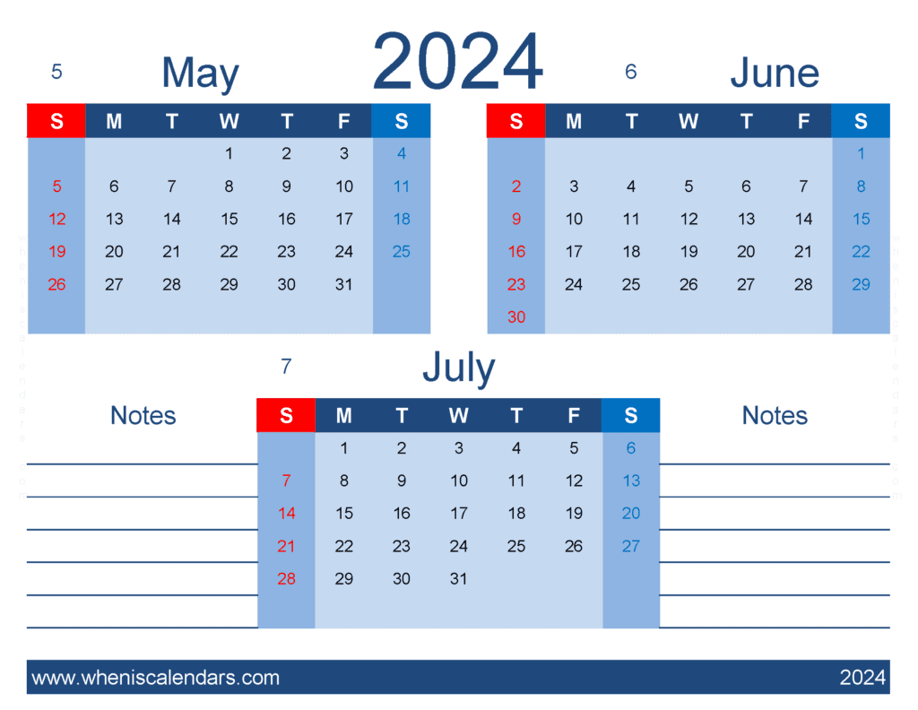 Download May June And July 2024 Calendar Free MJJ437