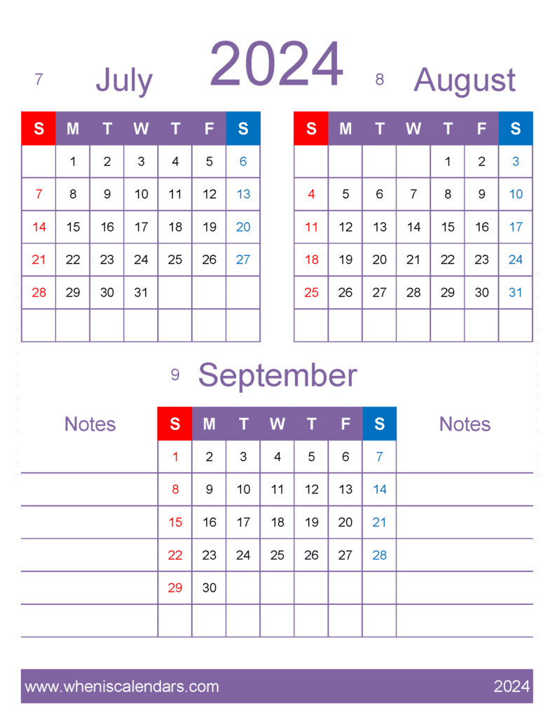 Download Jul Aug And September 2024 Calendar JAS472