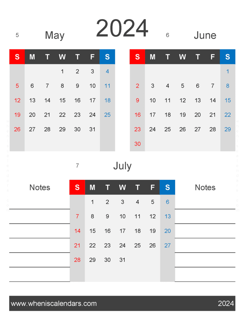 Download 2024 Calendar May Jun July MJJ464