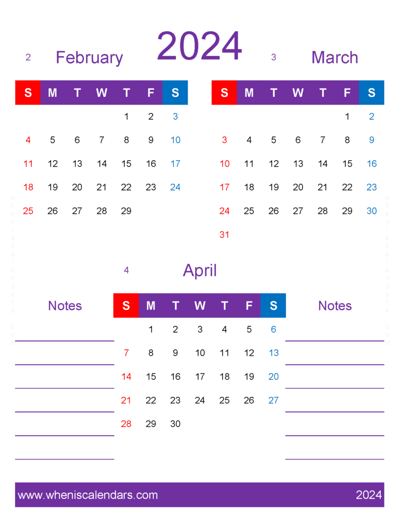 Download Feb Mar Apr 2024 Calendar Printable FMA475
