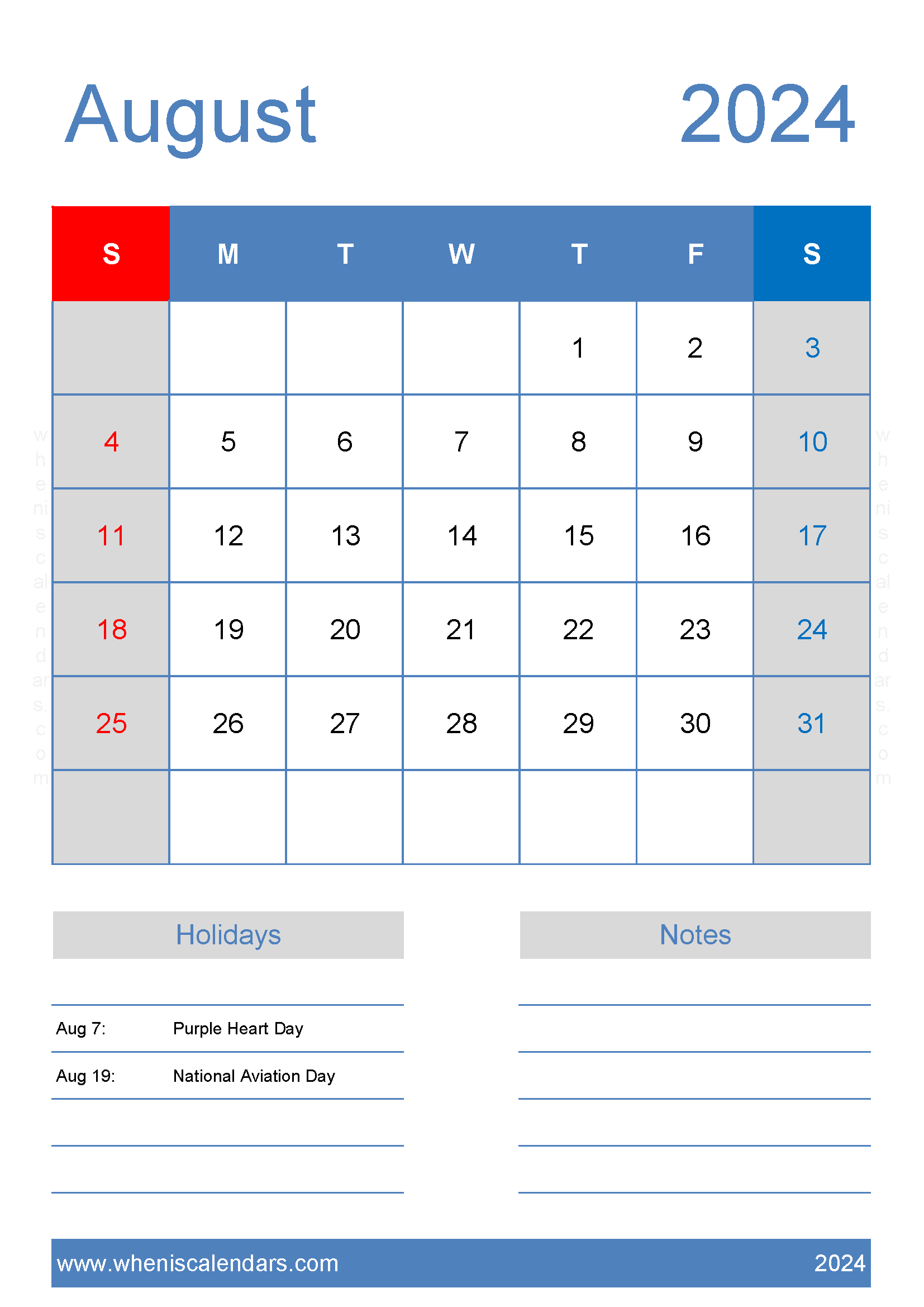 August 2024 Calendar Printable Pdf Free Monthly Calendar
