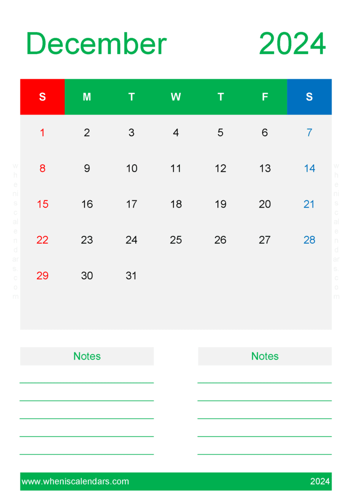 Free December Calendar 2024 Printable Monthly Calendar