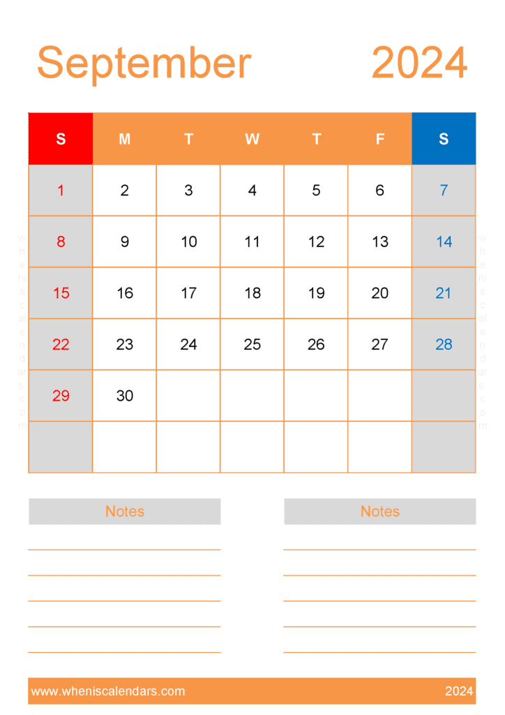 September 2024 Printable Calendars Monthly Calendar