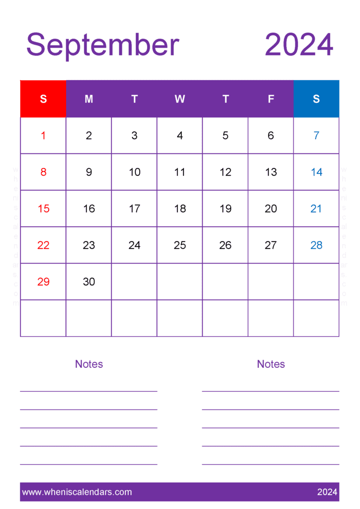 Free Blank Calendar Template September 2024 Monthly Calendar