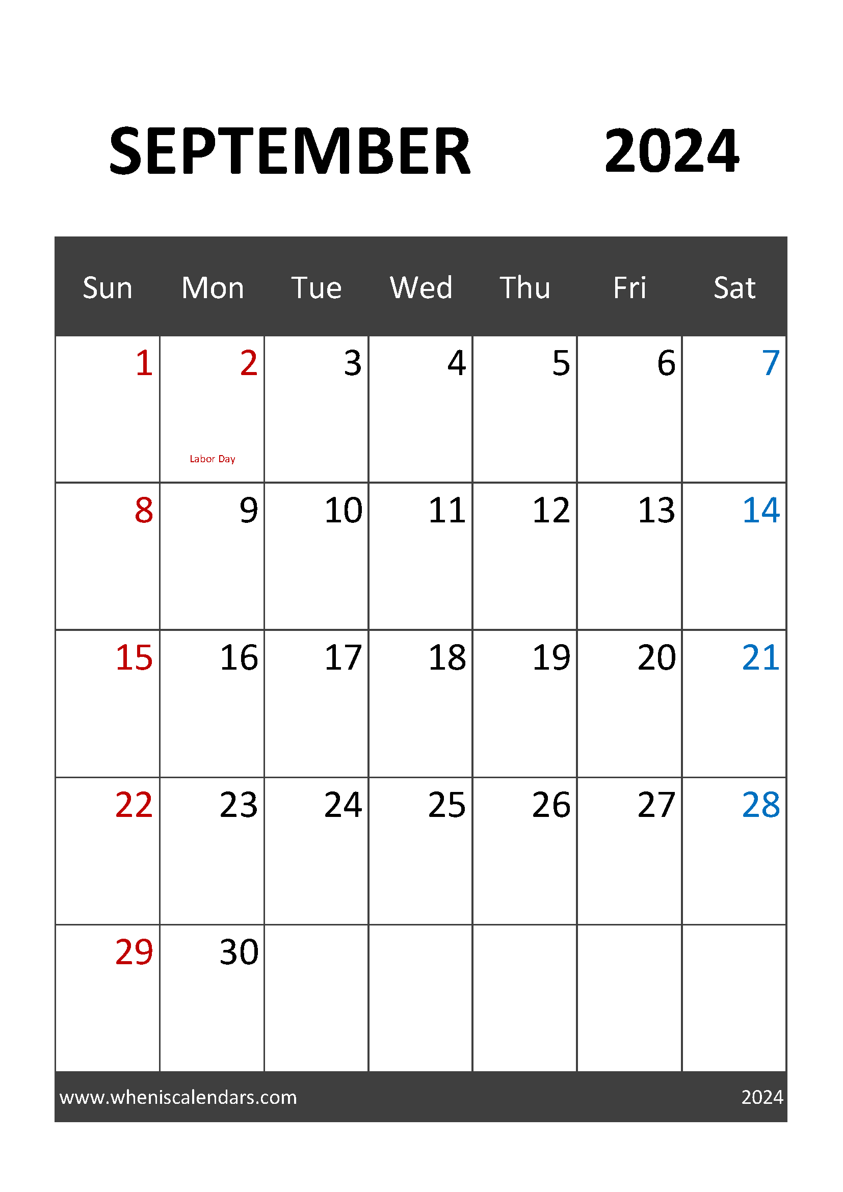 Print 2024 Monthly Calendar