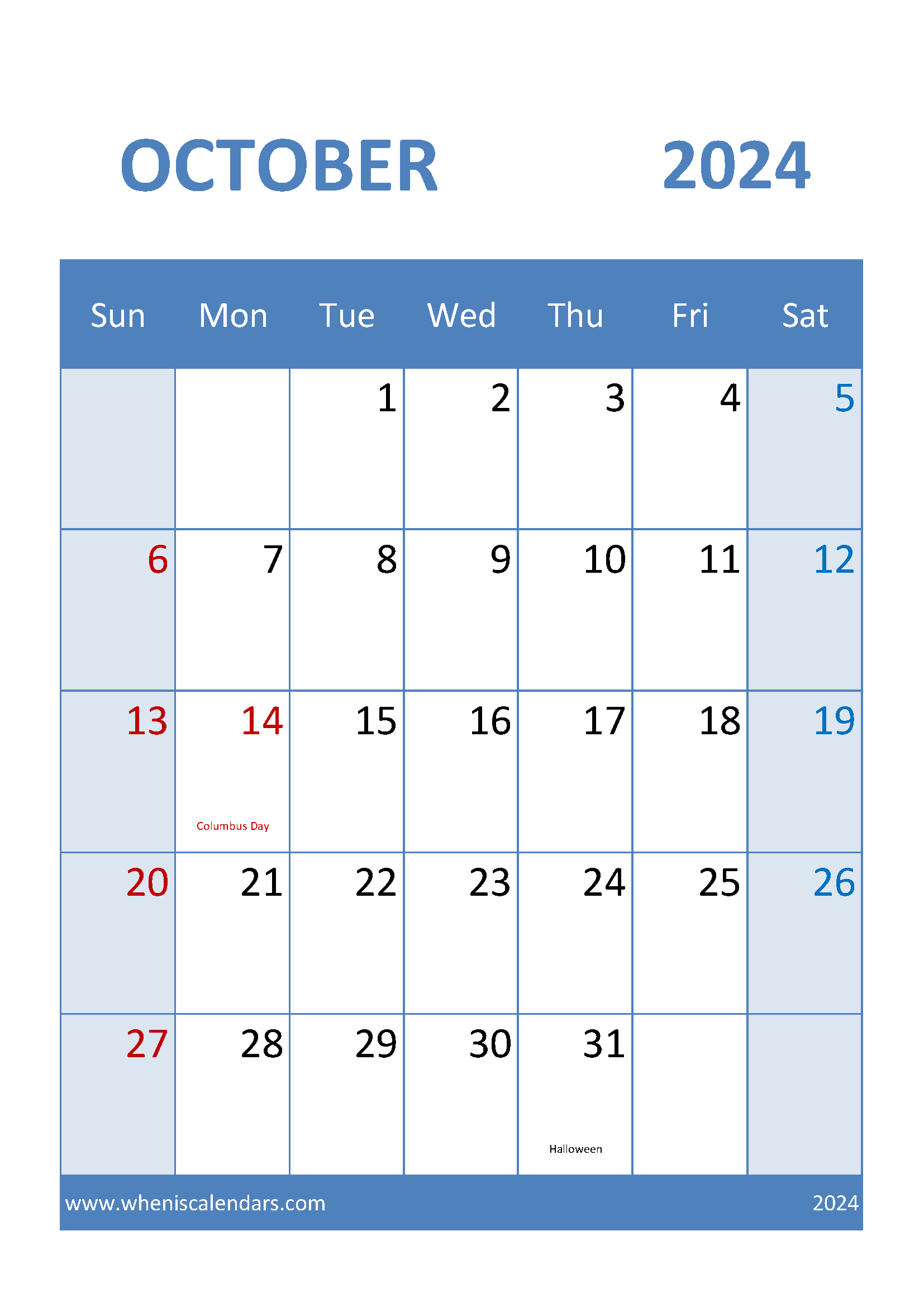 Free Printable Blank Calendar 2024